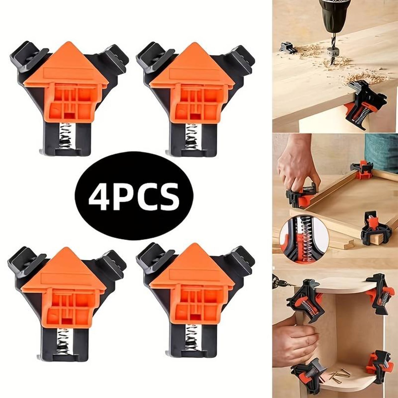 FixClamps, unealtă de îmbinare a lemnului la 90 de grade (4 piese) - Image 9