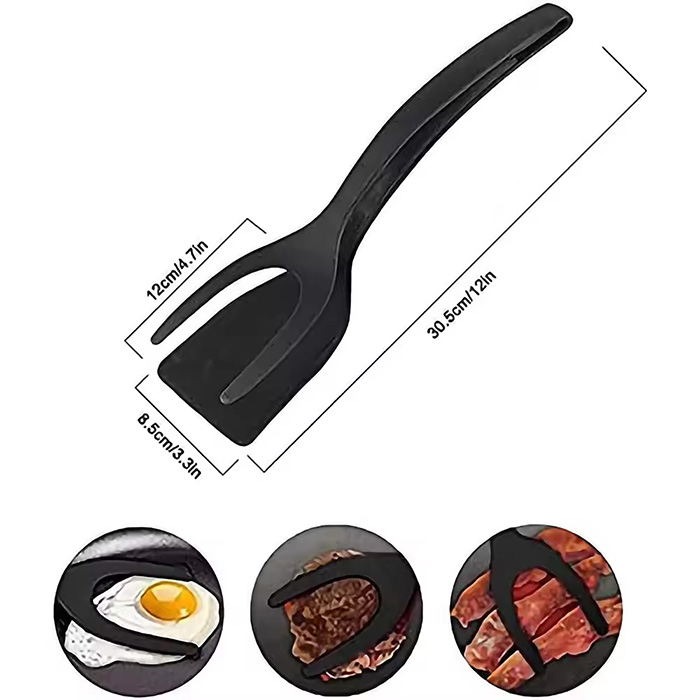 FoodClip Spatulă de bucătărie și clește într-un singur produs + carte de rețete GRATUITĂ în format electronic - Image 2