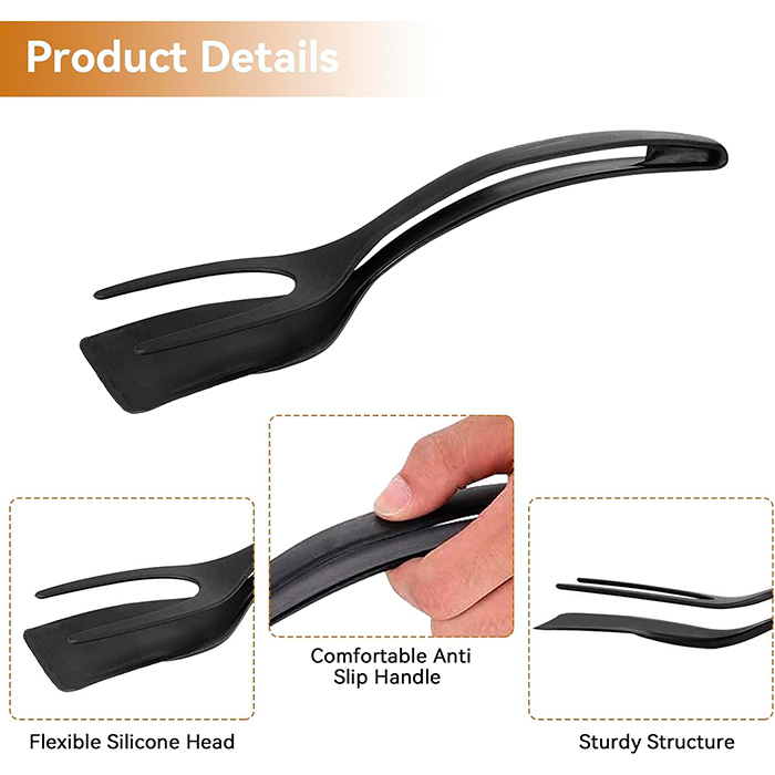 FoodClip Spatulă de bucătărie și clește într-un singur produs + carte de rețete GRATUITĂ în format electronic - Image 4