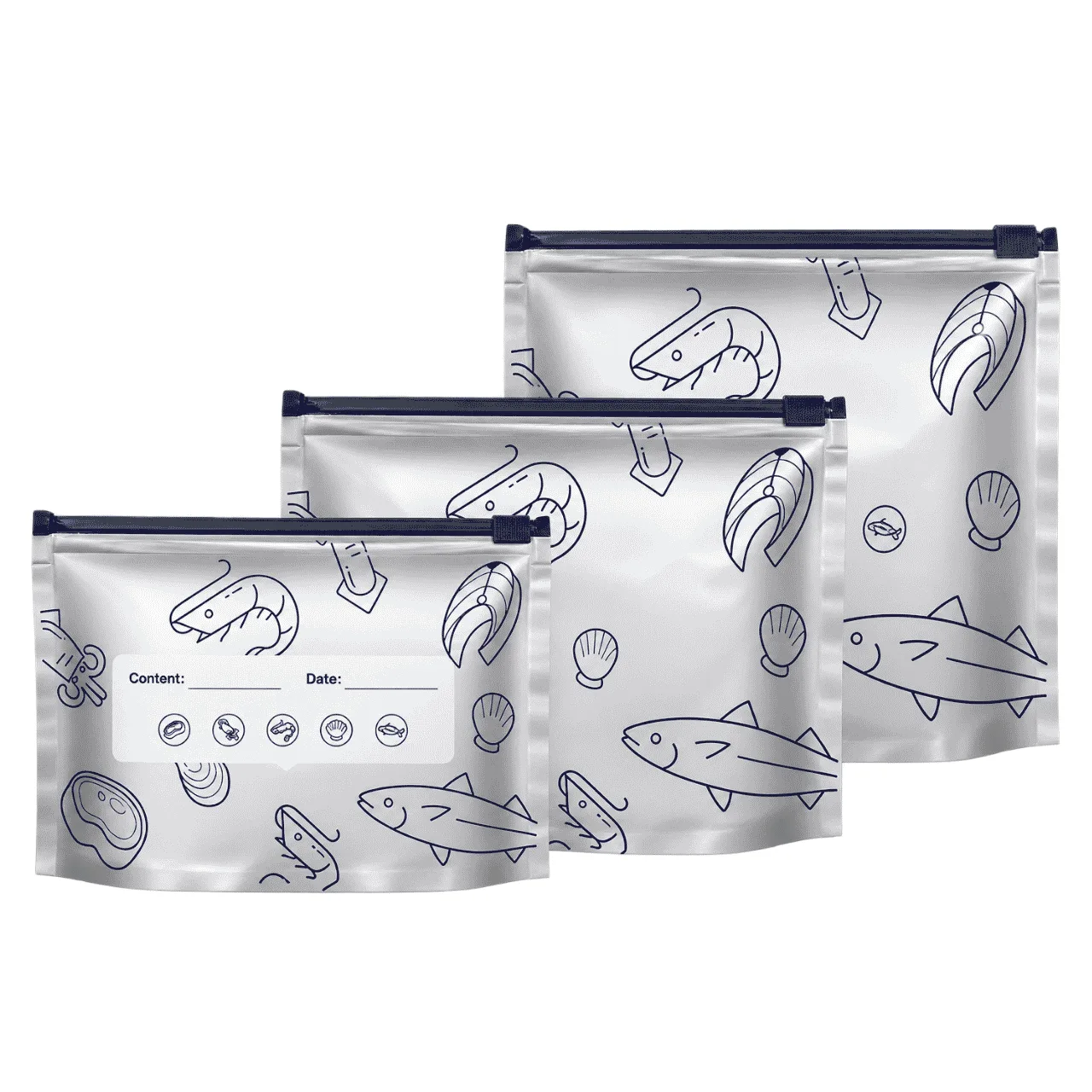 Pungi pentru păstrarea alimentelor (30 buc.), FreshBags - Image 2