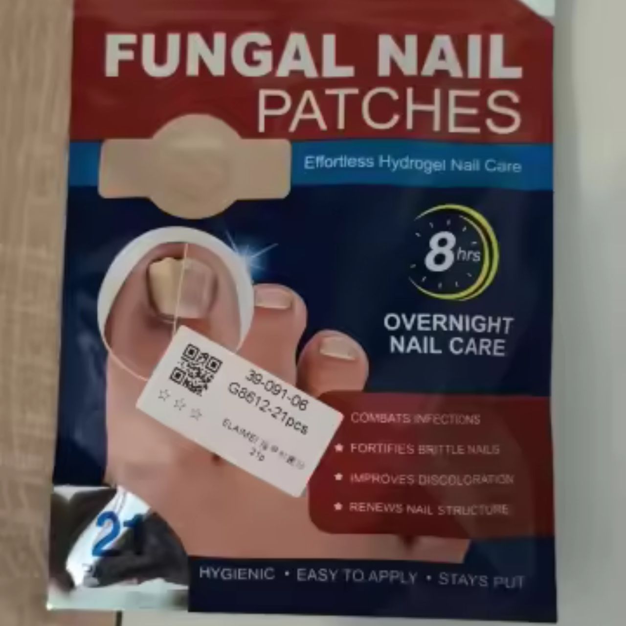 FungalPatches, plasturi restauratori pentru îngrijirea unghiilor deteriorate (21 buc.) - Image 2