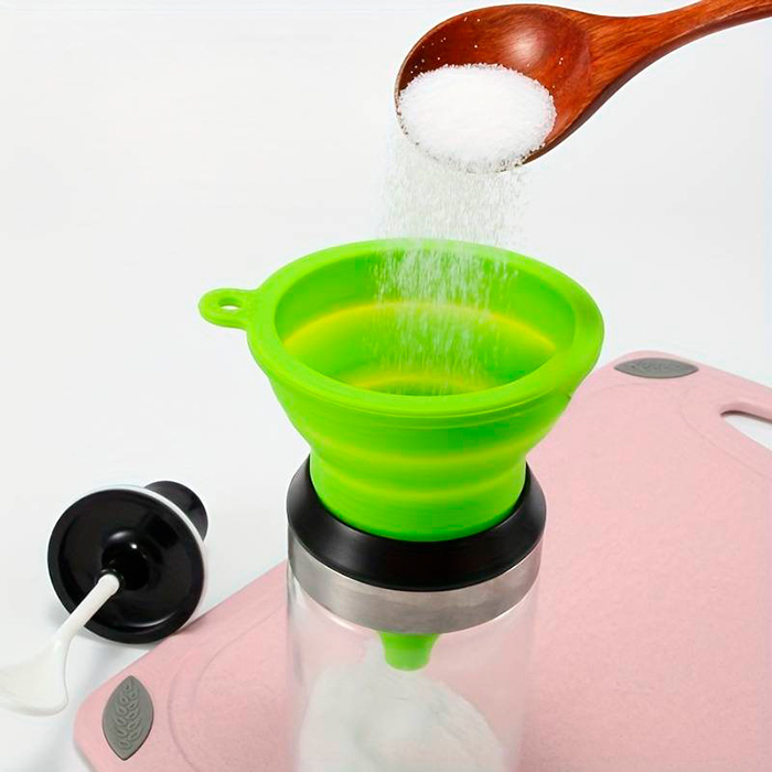 Funnel, un pâlnie pliabilă din silicon pentru turnarea lichidelor și a altor alimente - Image 4