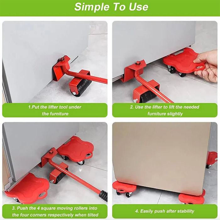 FurnitureMover, set de 15 piese pentru mutarea mobilierului - Image 5