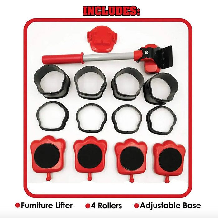 FurnitureMover, set de 15 piese pentru mutarea mobilierului - Image 6