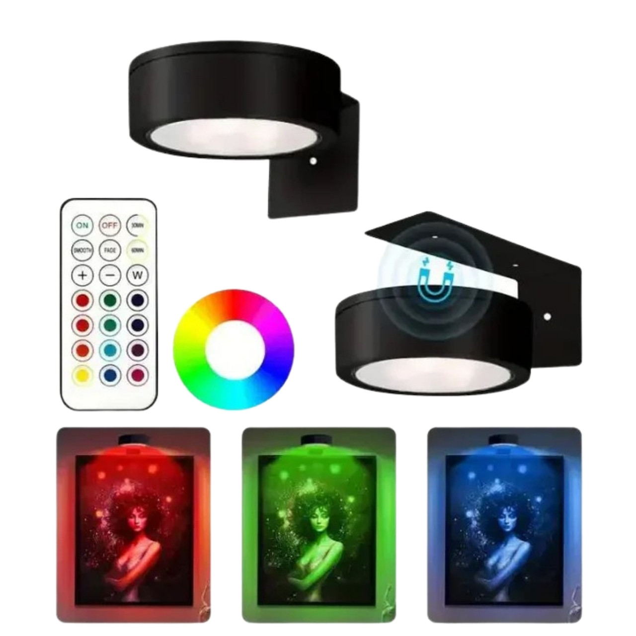 GalleryGlow, Iluminator LED Magnetic pentru Tablouri (2 bucăți) - Image 2