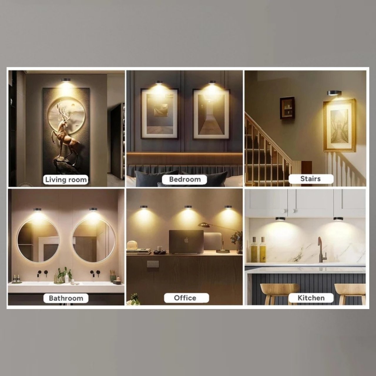 GalleryGlow, Iluminator LED Magnetic pentru Tablouri (2 bucăți) - Image 5