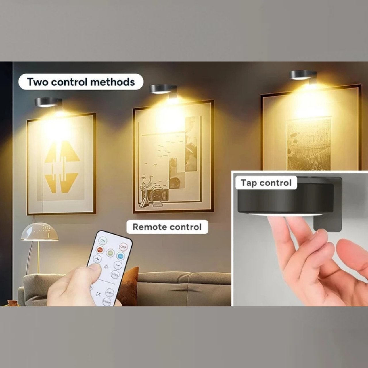 GalleryGlow, Iluminator LED Magnetic pentru Tablouri (2 bucăți) - Image 10
