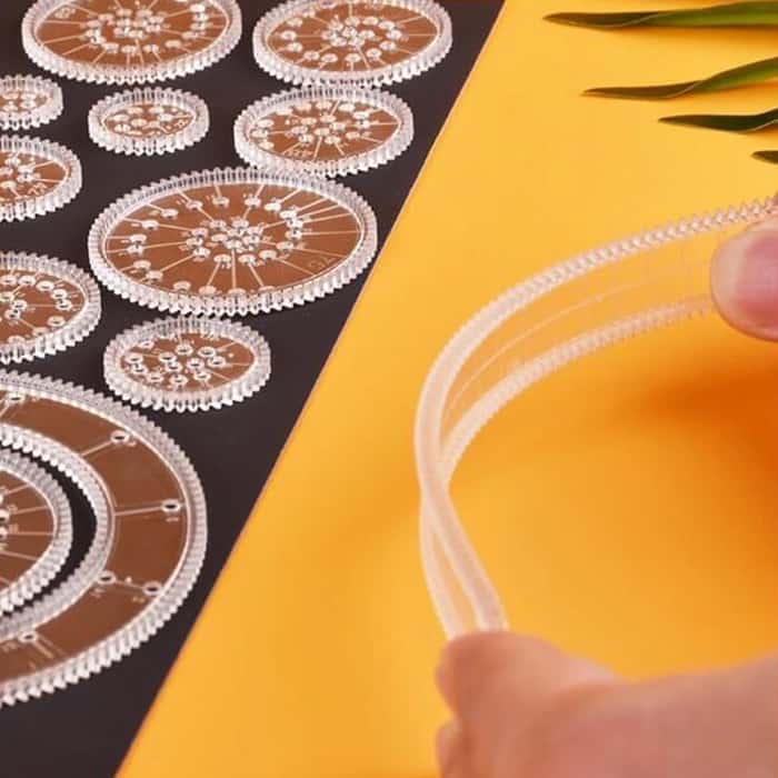 GeoArtKit, un set pentru desen de 27 piese cu șabloane geometrice - Image 5