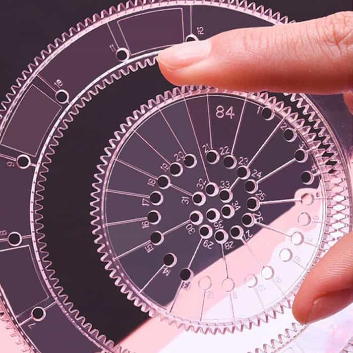 GeoArtKit, un set pentru desen de 27 piese cu șabloane geometrice - Image 6