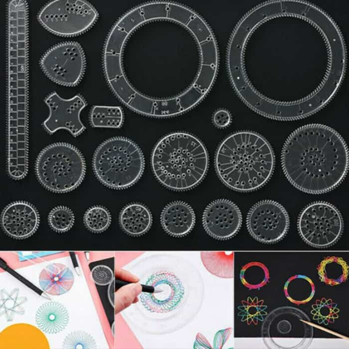 GeoArtKit, un set pentru desen de 27 piese cu șabloane geometrice - Image 10