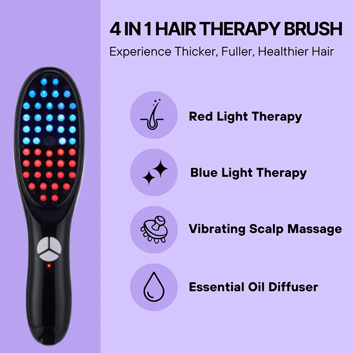 GrowthBrush, perie terapeutică 4 în 1 pentru păr - Image 5
