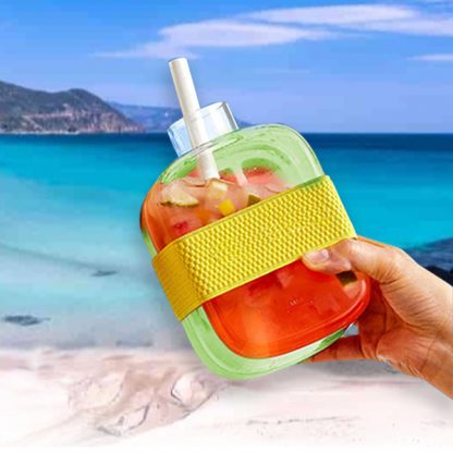 ICEDRINK, Sticlă pentru gheață și băutură CoolSip 500ml - Image 4