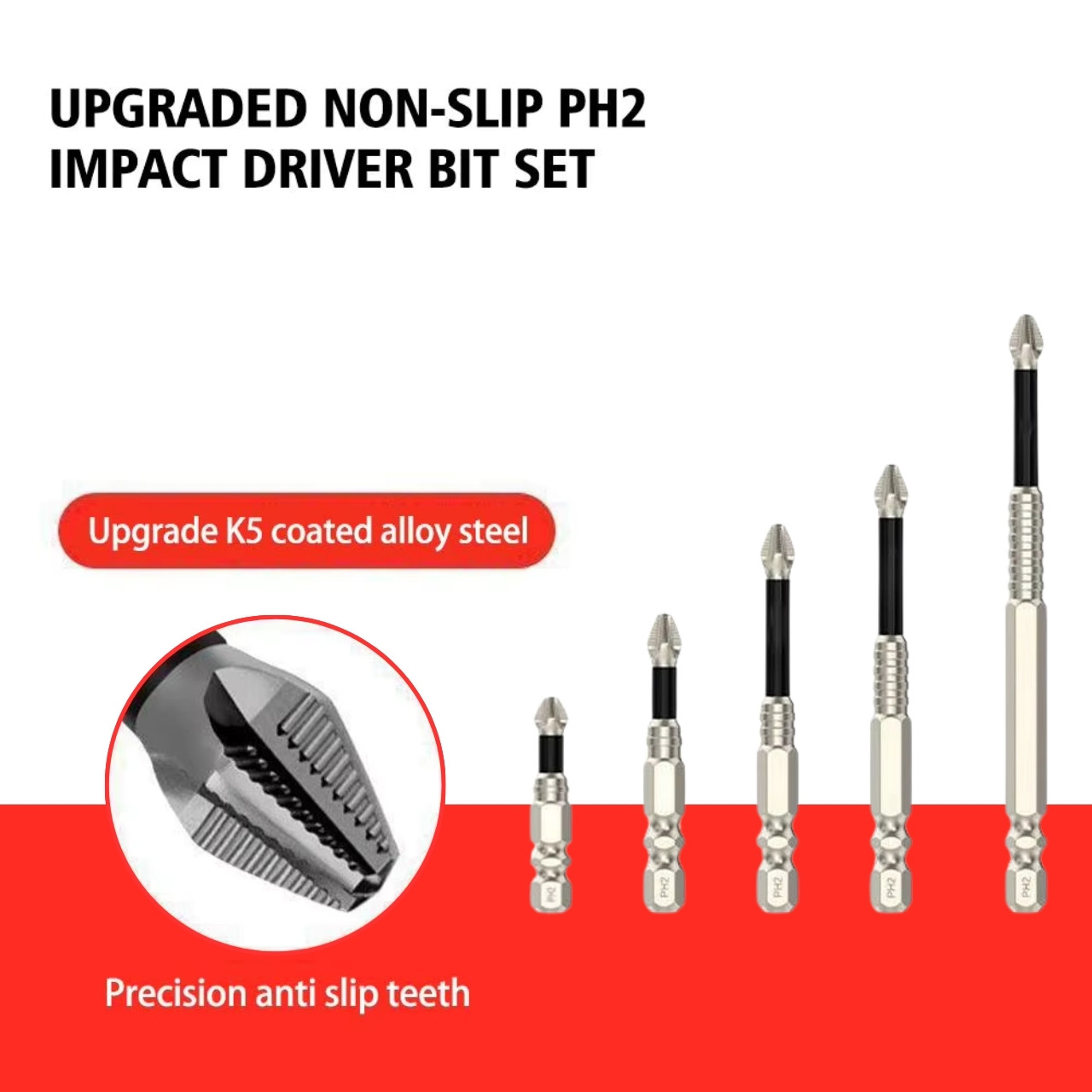 ImpactBits, set de 5 biți magnetici pentru șurubelniță - Image 4