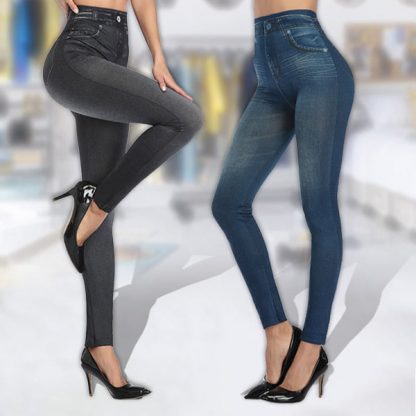 JEANLEGS-S/M, Pantaloni din denim modelați - Image 2