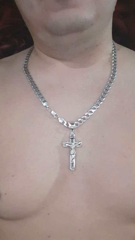 JesusNecklace, lănțișor argintiu cu Iisus - Image 4