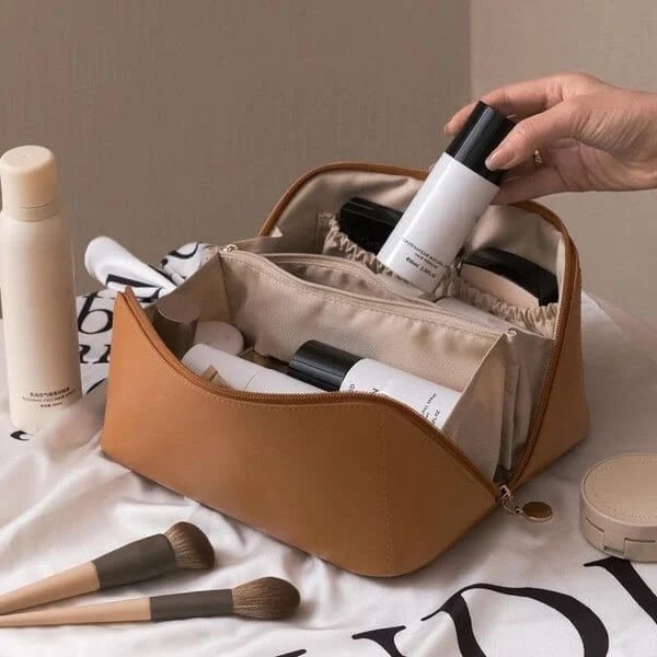 Geantă cosmetică spațioasă, KOZMETBAG-KONJAK - Image 11