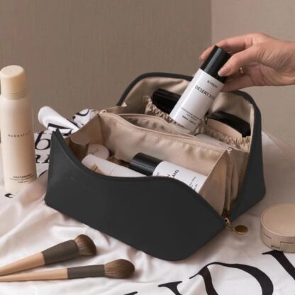 Geantă cosmetică spațioasă, KOZMETBAG-KONJAK - Image 3