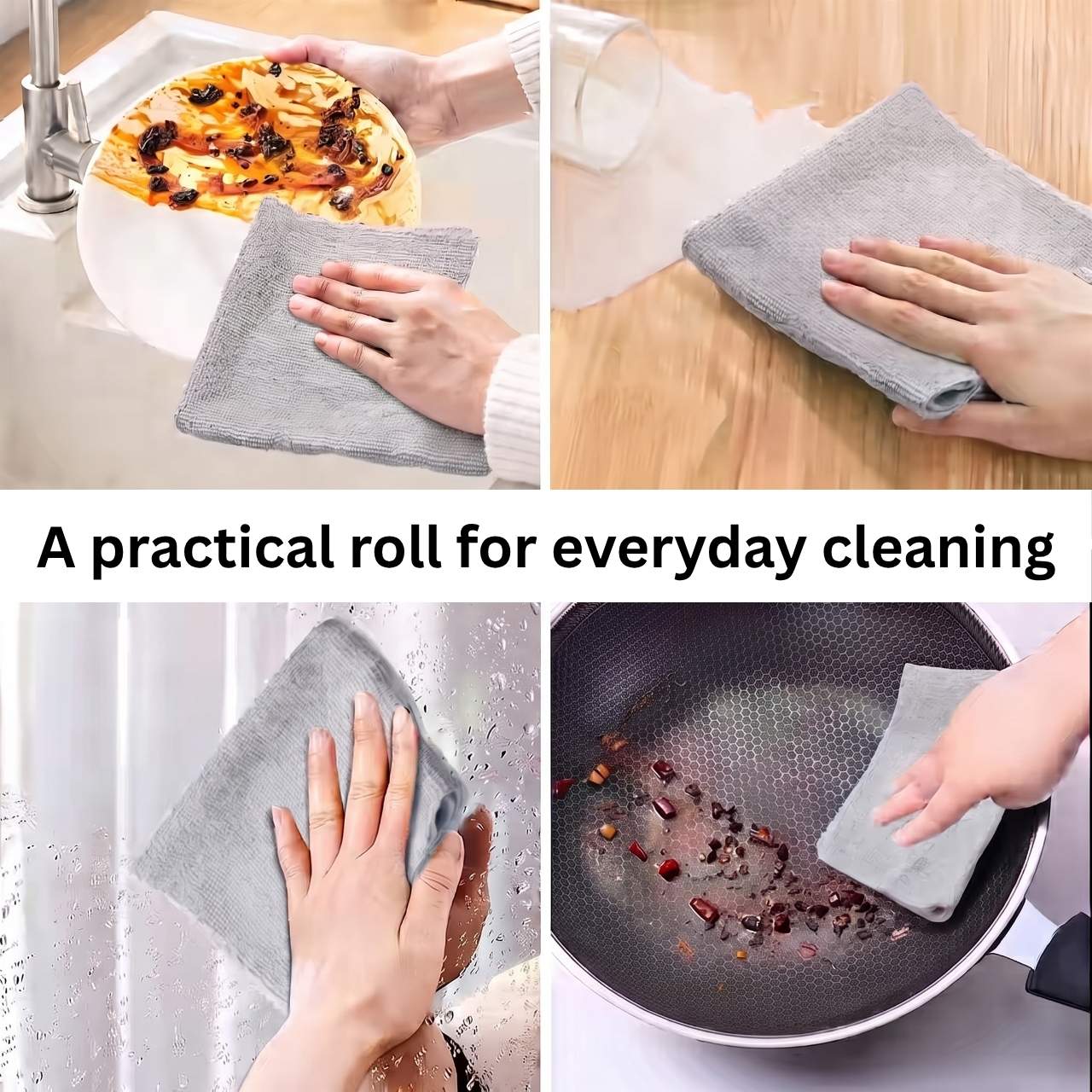 Lavete de curățare din microfibră pe rolă (30 de bucăți), KitchRoll - Image 9