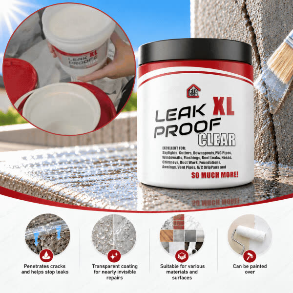 Strat transparent pentru etanșarea fisurilor, LeakProof - video