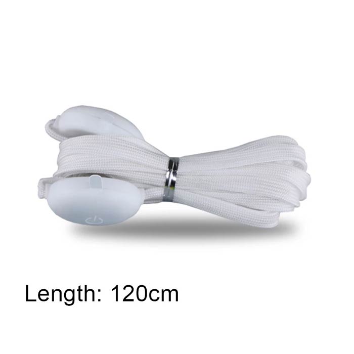 LedLaces, șireturi luminoase - albe cu lumini led colorate - Image 8