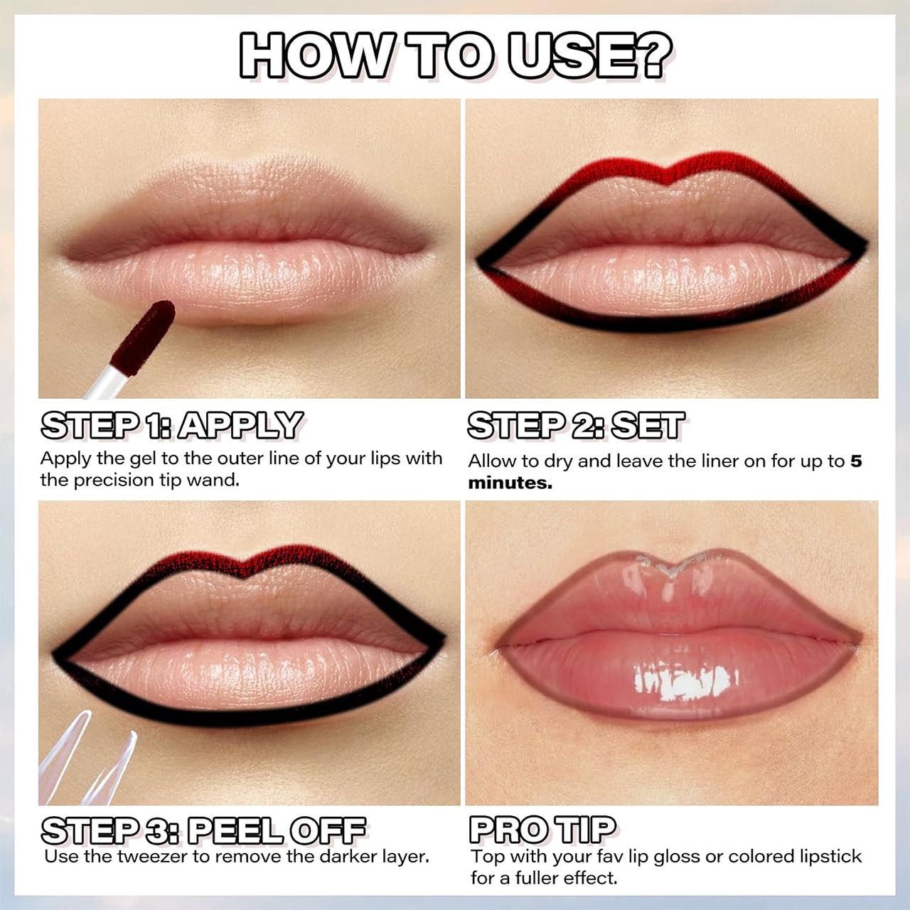 LipLiner, creion de buze rezistent la apă - Image 8
