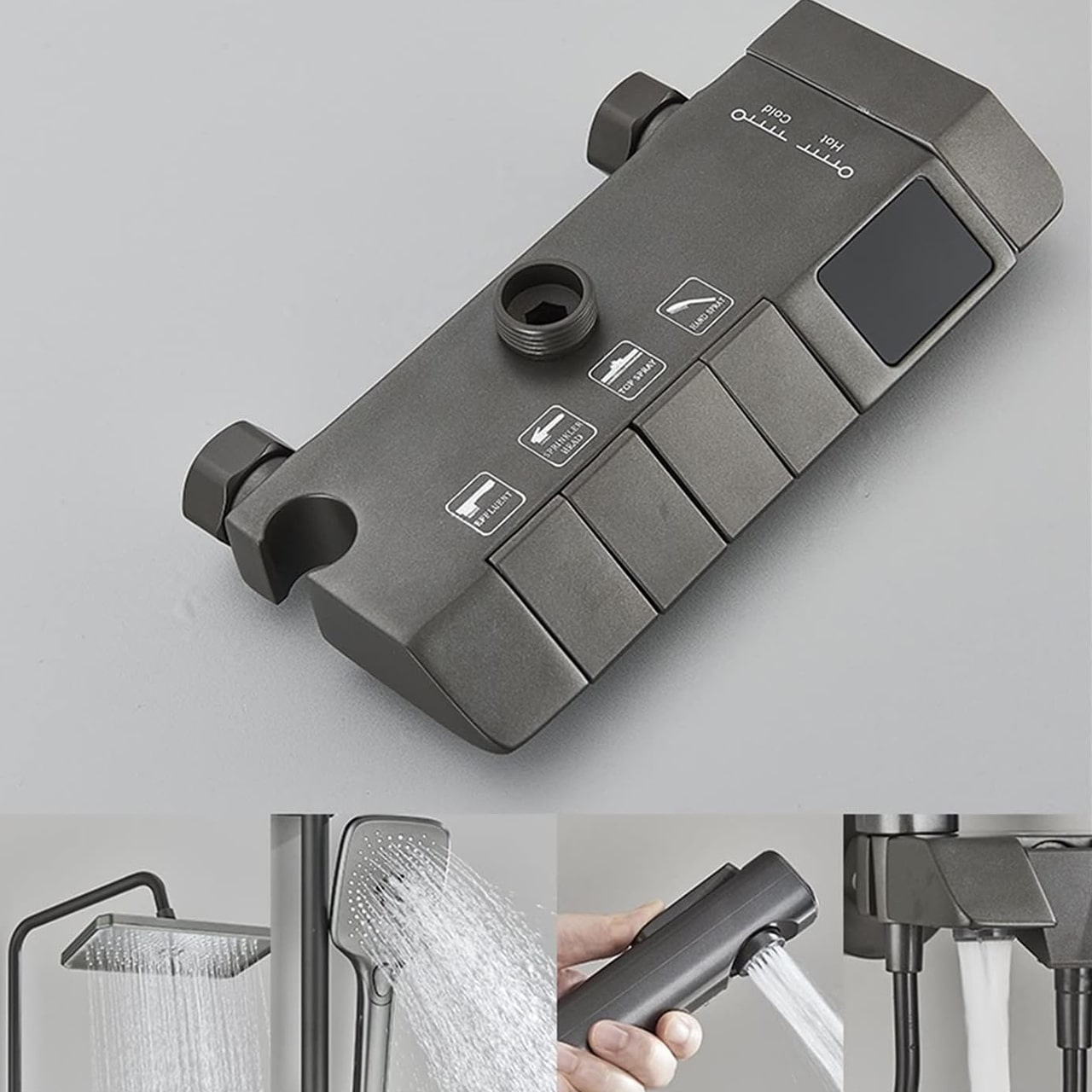 LuxShowerSet, set de duș de lux cu 3 accesorii diferite - Image 8