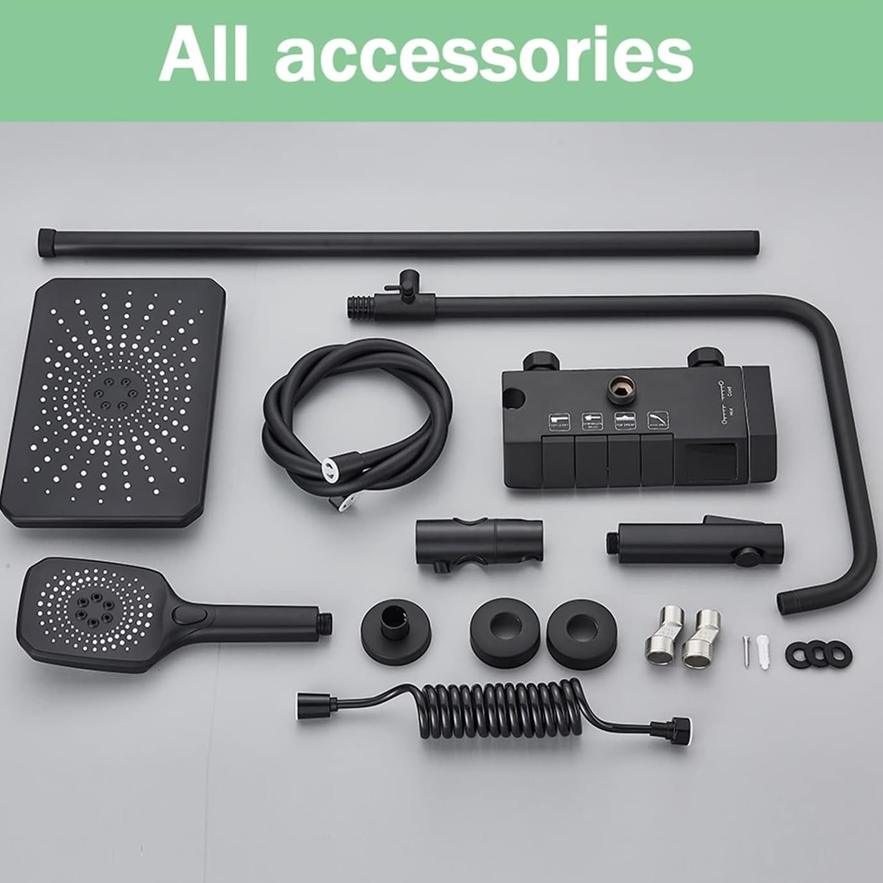 LuxShowerSet, set de duș de lux cu 3 accesorii diferite - Image 9