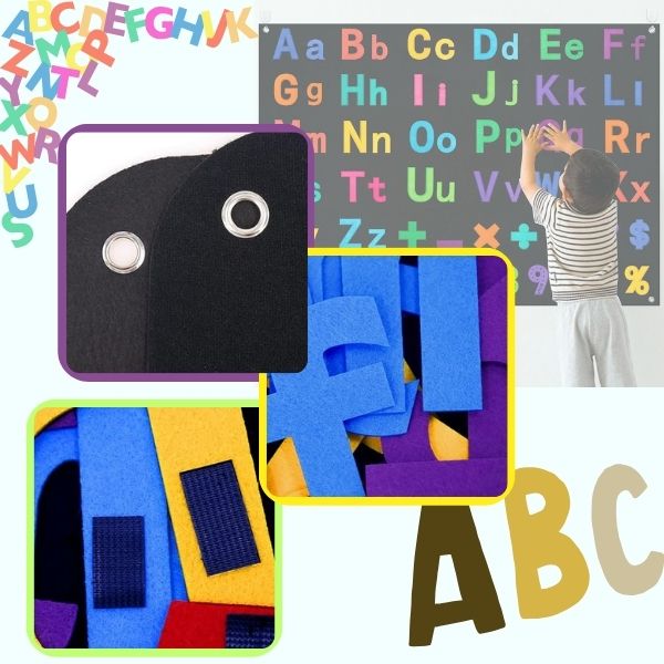 MSRIBOARD-ABC, Set de suporturi narative din fetru - Image 5