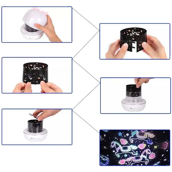 MagicLamp, lampă proiector 2 în 1 cu 6 modele diferite - Image 9