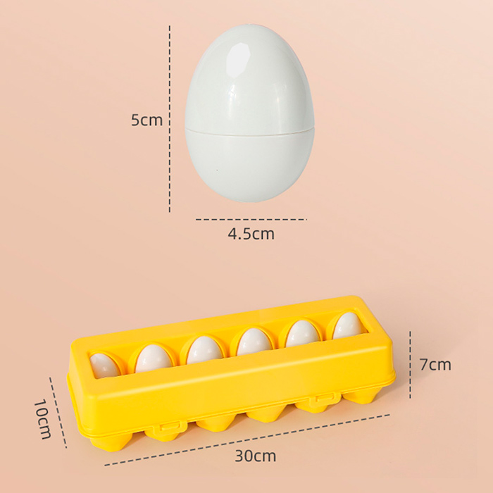 MatchingEggs, jucărie didactică - set cu o cutie și 12 ouă - Image 2