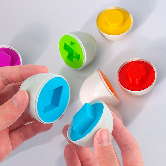 MatchingEggs, jucărie didactică - set cu o cutie și 12 ouă - Image 5