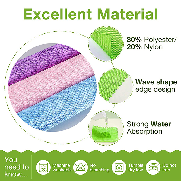 Microfibercloth – set de 4 lavete de curățat pentru utilizare diversă - Image 8