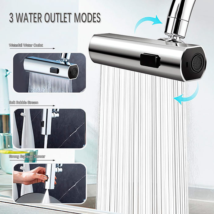 ModernFaucet, extensia robinetului cu 3 ieșiri de apă - Image 4