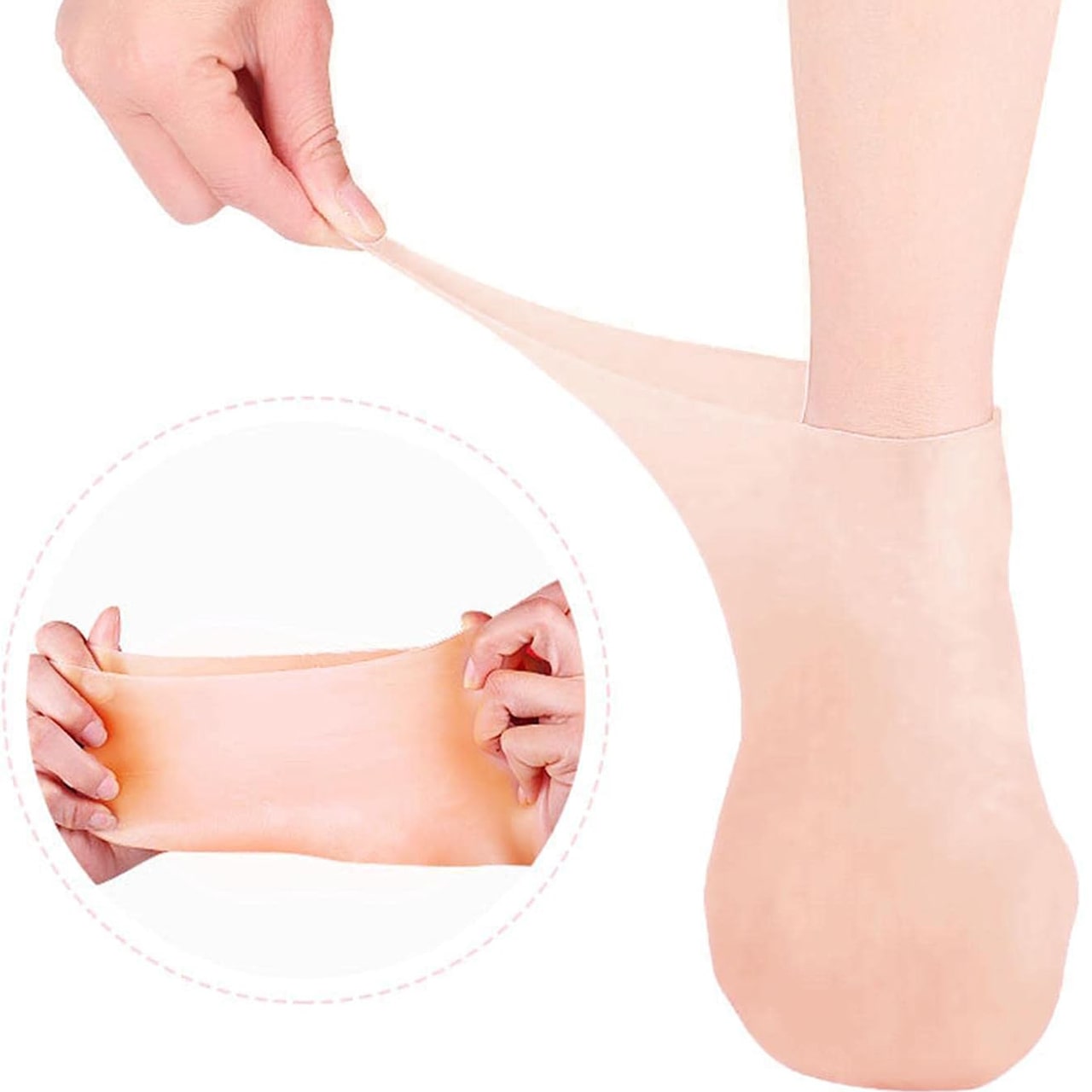 MoistMask, șosete de îngrijire a picioarelor din silicon hidratante (1+1 GRATUIT ) - Image 7