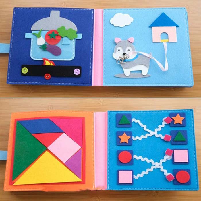 MontessoriBook, carte pentru copii cu diverse activități - Image 8