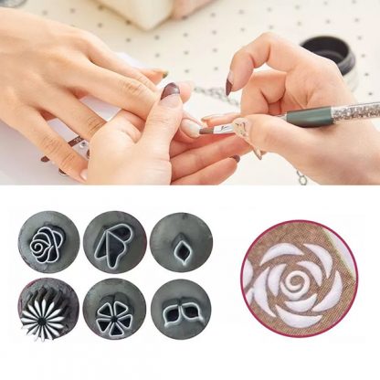 NOKOP, Set de ștampile pentru unghii cu 15 modele - Image 3