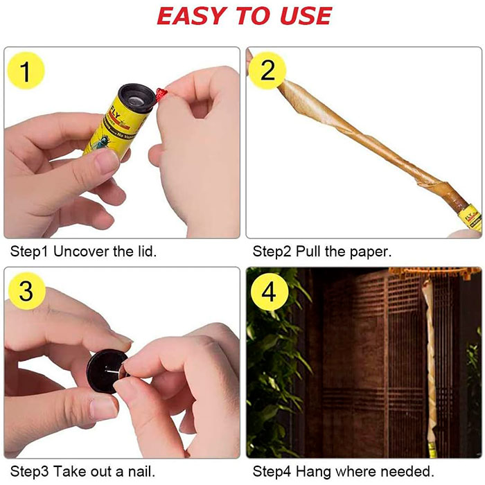 NoMess, capcană cu lipici pentru muște (set de 4 bucăți) - Image 2