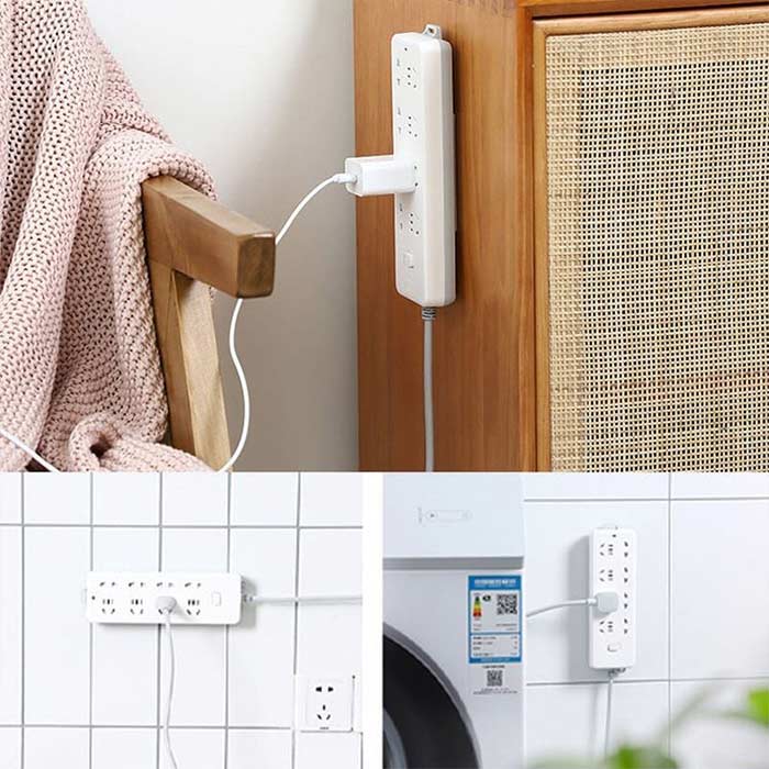 NoTrace, suport autoadeziv pentru diverse accesorii pe care îl puteți lipi pe perete sau pe corpuri de mobilier (set de 4 suporturi) - Image 5