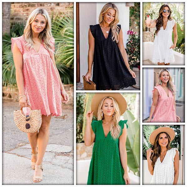 OBLEKARUF-ROZ-L/XL, Rochie de vară IRINA - Image 7