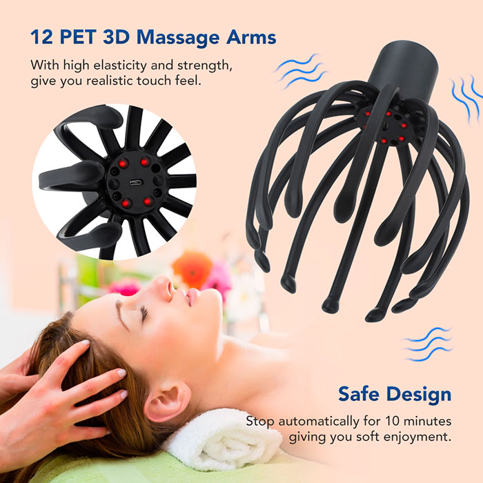 OctopusMassager, dispozitiv de masaj pentru cap - Image 4