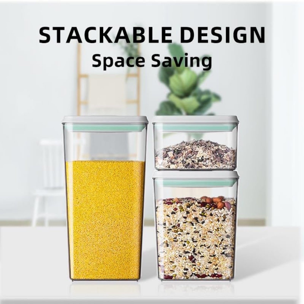 OrgaSet, set de 7 piese de recipiente pentru depozitarea alimentelor - Image 5