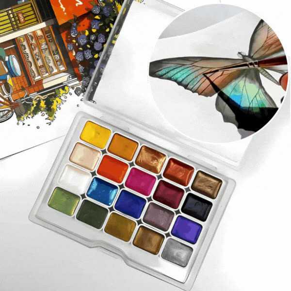 Palette, set de 20 culori strălucitoare - video
