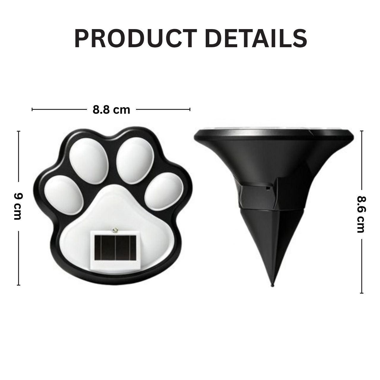 Lămpi LED solare în formă de lăbuță, Paws - Image 5