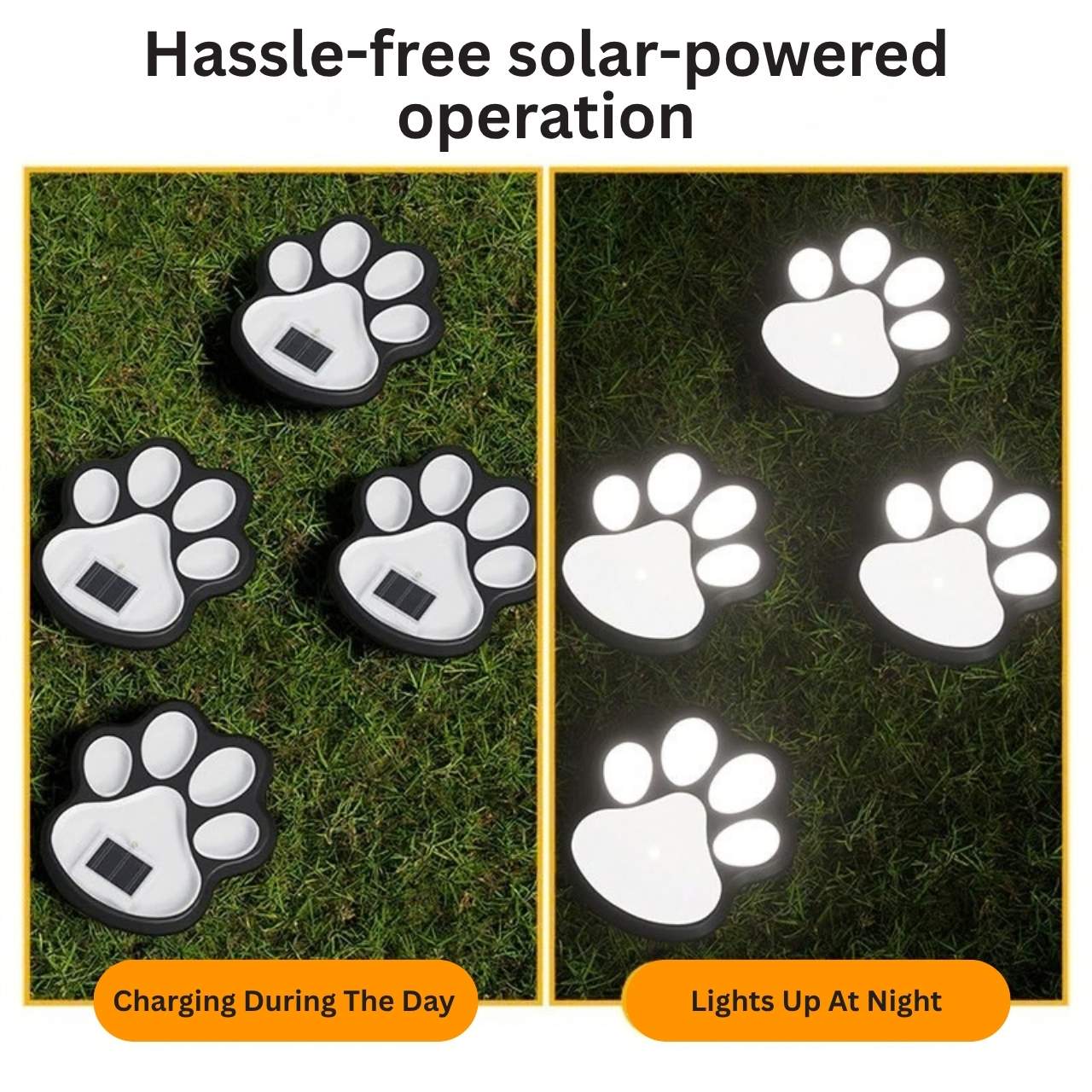 Lămpi LED solare în formă de lăbuță, Paws - Image 7