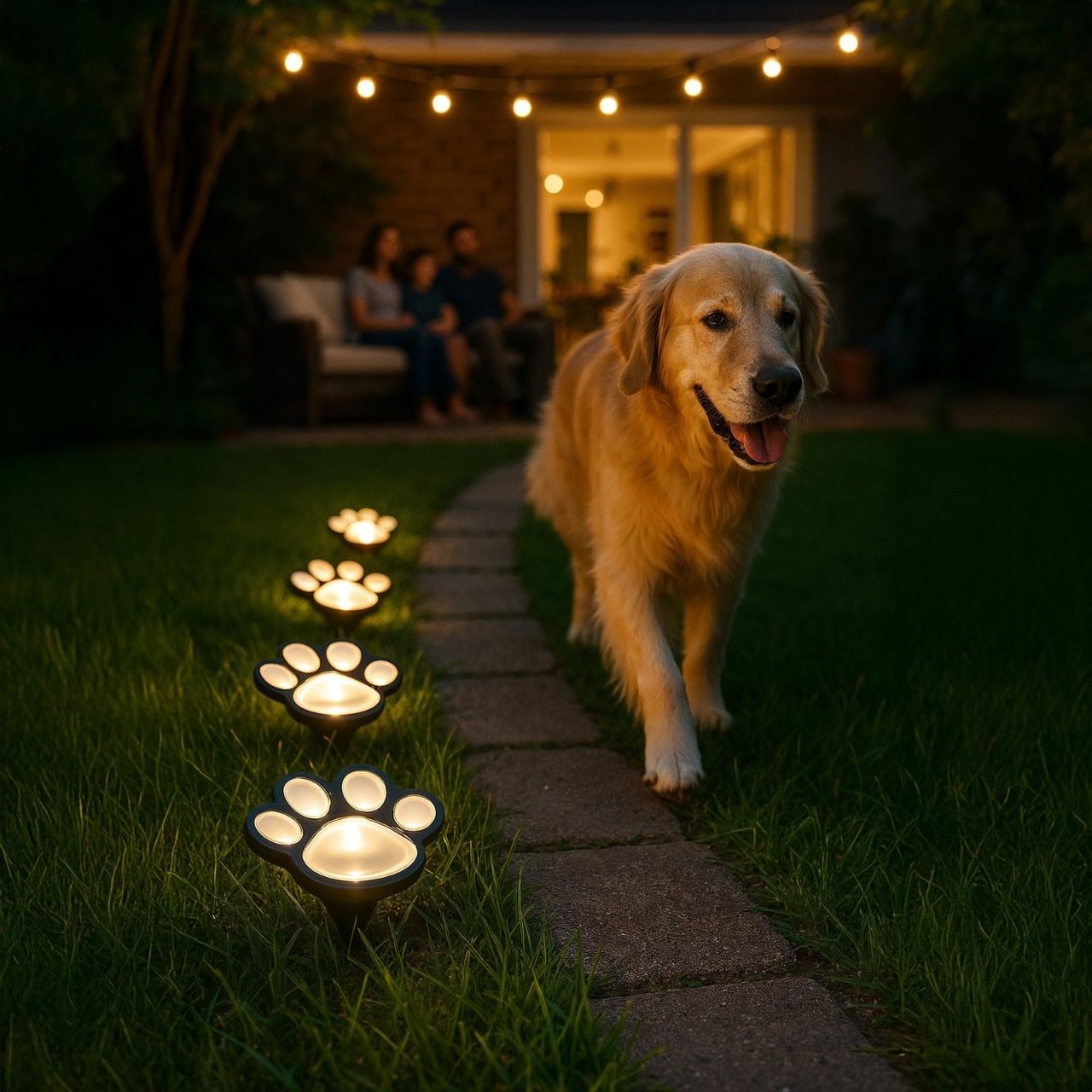 Lămpi LED solare în formă de lăbuță, Paws - Image 10