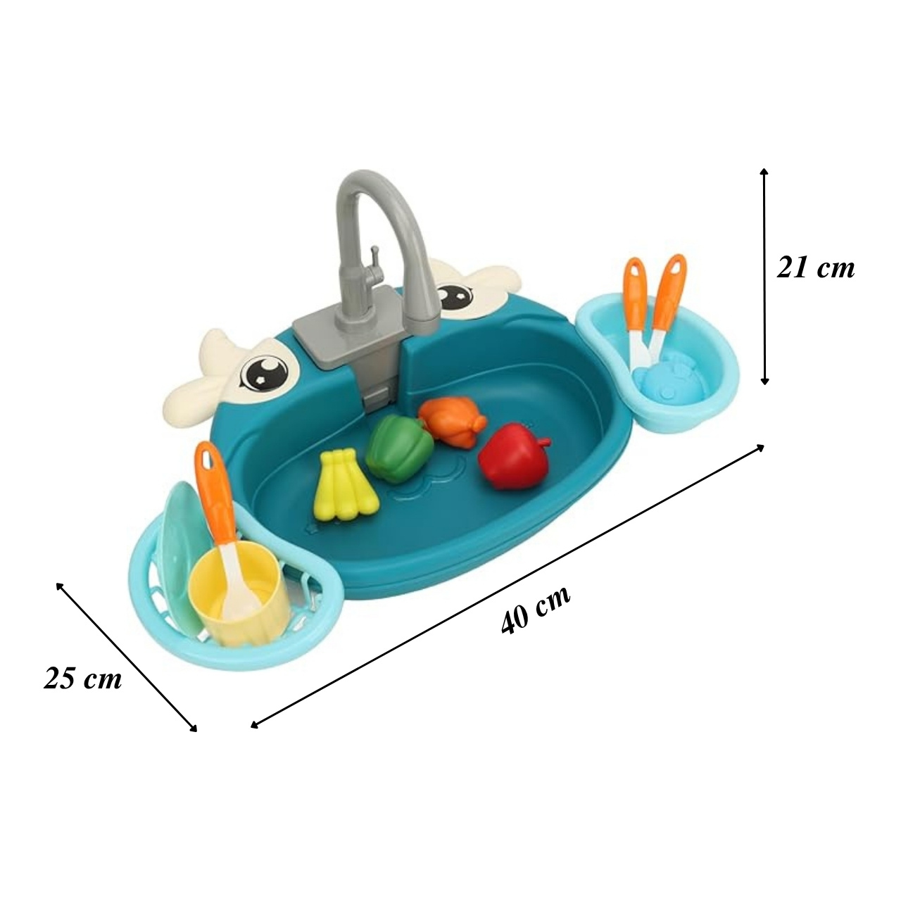 PlaySink, set de bucătărie pentru copii cu chiuvetă - Image 2