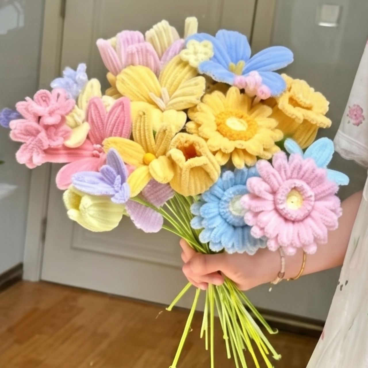 Curățători de țevi pufoși creativi, PlushSticks - Image 5