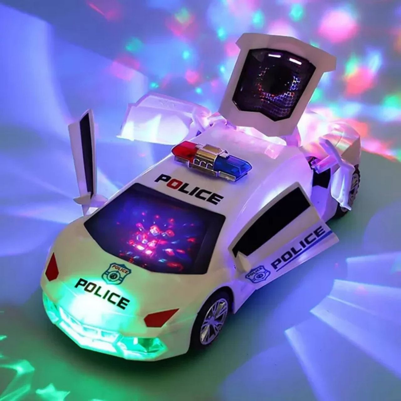 PoliceCar, mașină de poliție cu lumini LED - Image 7