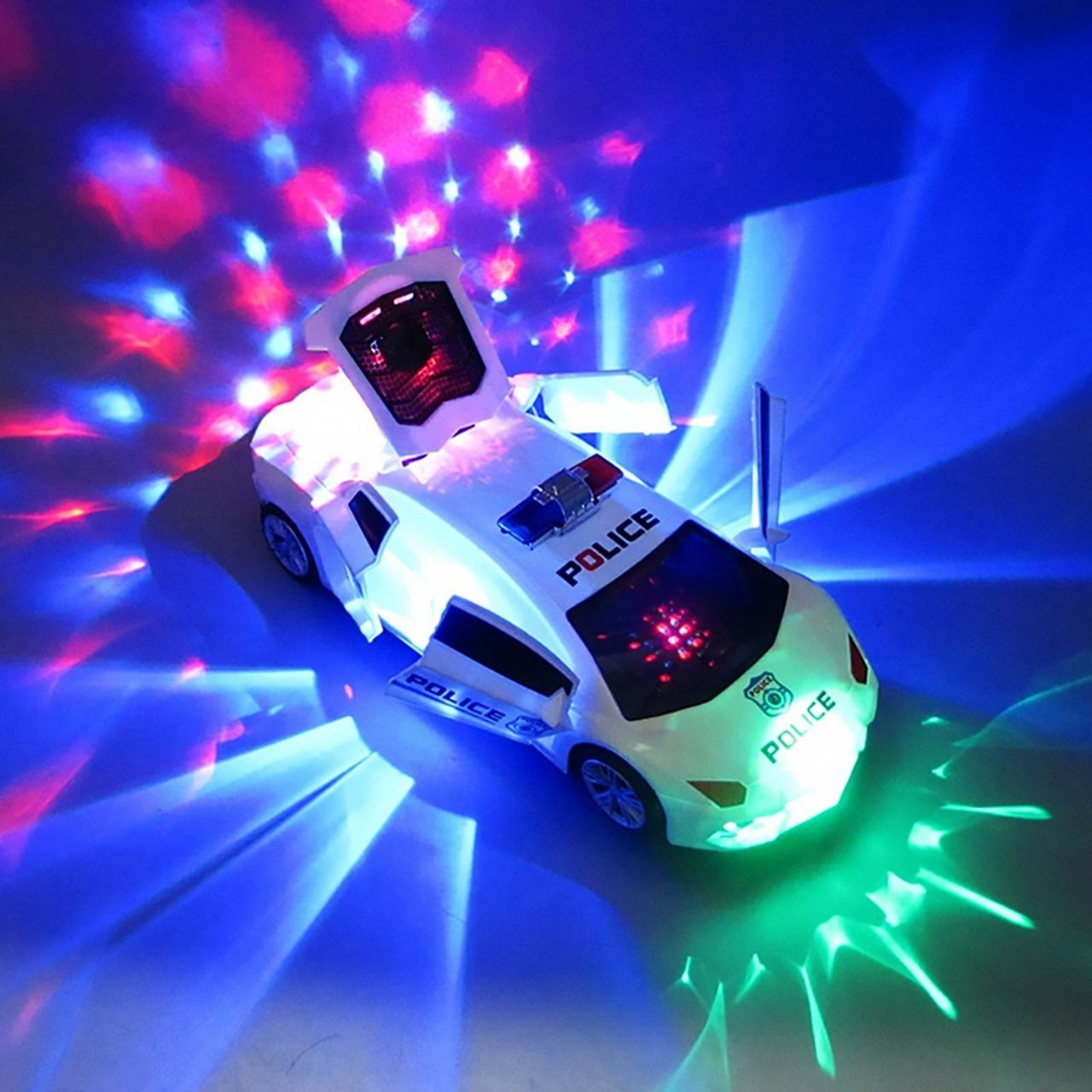 PoliceCar, mașină de poliție cu lumini LED - Image 10