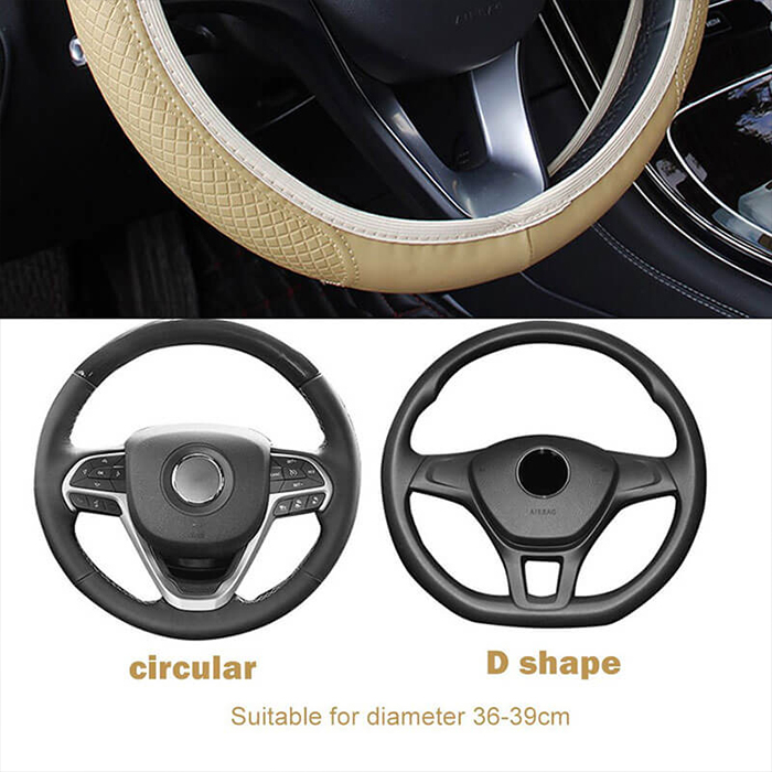 PremiumCover, husă multifuncțională din piele ecologică pentru volan - Image 10